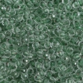 Faceted 4mm glass seed beads with sparkling transparent green core for DIY jewelry - 4mm / Emerald Green