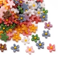 Mix di fiori colorati in resina da 7mm per gioielli fai da te e decorazione cover - Colori Misti Casuali