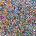 Sparkly multi-colored faceted glass beads for DIY jewelry making and craft projects - 4mm / Macarons