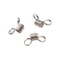Dreiteiliges Set Edelstahl-Federkarabiner für DIY-Schlüsselanhänger und Bastelzubehör - Klein (Ohne Hülle) / Silber
