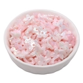 Pink butterfly ABS pearl beads with iridescent luster for DIY jewelry making - Butterfly Design / 100pcs Pack / Pink Series
