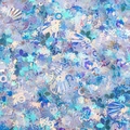 Paillettes iridescenti a forma di stella e conchiglia per fai-da-te e decorazione unghie - Modello 05 (ZL52)