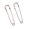 Grandi spille da balia argentate per kilt e accessori per gioielli fai-da-te - Grande (Lunghezza circa 75mm Spessore 1.5mm) / Argento