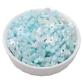 10x11mm light blue butterfly ABS pearl beads with iridescent AB coating for DIY jewelry - Butterfly Design / 100pcs Pack / Light Blue Mix