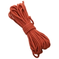 Orange-red 4mm core-spun cotton cord bundle for DIY weaving and handmade crafts - Golden Red