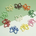 Cierres de mosquetón de mariposa de colores en aleación para joyas DIY y llaveros - Forma de Lazo (39x33mm)