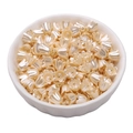 Pearly lily of the valley acrylic flower charms with golden jump rings for DIY jewelry - Lily of the Valley 8mm Apricot
