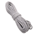 Corde tressée en coton gris clair 3-4mm pour bijoux faits main et lanières de téléphone - Environ 4mm 100m/Paquet / Gris clair
