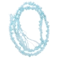 Light blue handmade bead string with artificial pearls and glass beads for DIY crafts - Approx 7mm Wide (Polyester + 2mm Glass Beads + 4mm Artificial Pearl) 50cm Pack / Blue