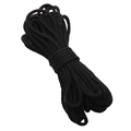 High-quality 4mm black braided cotton rope for DIY handmade crafts and accessory making - Black