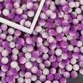 10mm purple and white gradient ABS pearl beads with textured finish for DIY jewelry - 10mm / Beige & Purple