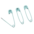 Morandi light blue matte painted safety pins made of iron for DIY and garment tagging - Lake Blue