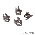 Gothic gun black snake shape alloy beads for DIY jewelry making 12x17mm pack - 5 Pieces/Pack (12x17mm)