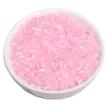 Pale pink 4x2.5mm glass cat eye beads for DIY bracelets in a white ceramic bowl - 4x2.5mm (Hole Approx. 1mm) / 5g/Pack (Approx. 90 Beads) / Light Pink