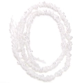 Ruban de perles blanches fait main 50cm pour création de bijoux DIY et accessoires - Environ 7mm de Large (Polyester + 2mm Perles de Verre + 4mm Perle Artificielle) Paquet de 50cm / Blanc