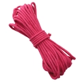 Single bundle of 4mm rose red braided cotton cord for DIY craft and keychain making - Rose Red