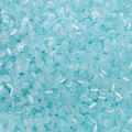 Light blue 4x2.5mm glass cat eye beads with semi-transparent silk texture for DIY jewelry - 4x2.5mm (Hole Approx. 1mm) / 5g/Pack (Approx. 90 Beads) / Light Blue