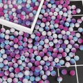 10mm gradient frosted ABS pearl beads with sugar texture for DIY jewelry making - 10mm / Beige & Lake Blue & Purple