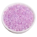 Lavender purple glass seed beads with silky texture in a white ceramic bowl for DIY crafts - 4x2.5mm (Hole Approx. 1mm) / 5g/Pack (Approx. 90 Beads) / Purple