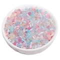 Assorted mixed color glass cat eye beads in pastel tones for DIY jewelry making - 4x2.5mm (Hole Approx. 1mm) / 10g/Pack (Approx. 180 Beads) / Random Mixed Colors