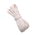 High-quality 4mm white cored braided cotton cord for DIY handmade crafts and jewelry - Off White