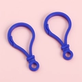 Lot de 2 crochets bleus en acrylique en forme d'ampoule pour porte-clés DIY - Bleu clair