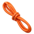 Cordon en cuir PU orange vif de 6 mm pour bijoux DIY et poignées de sacs - Cordon en Cuir Monochrome / 6mm x 1m / Orange