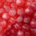 Rote Harzperlen mit Marmoreffekt und Goldglitzer für DIY Schmuckherstellung - 10 Stück Packung / Rot / 10mm