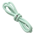 Cordon en cuir cousu vert menthe pour la création de colliers et de bracelets DIY - Cordon en Cuir Monochrome / 6mm x 1m / Cyan