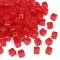 Leuchtend rote 5mm quadratische Acrylperlen mit abgerundeten Ecken für DIY Schmuck - 5mm (20g/Pack ca. 140 Stk.) / Rot