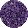 4mm frosted purple glass beads with gold specks for DIY jewelry making and crafts - Dark Purple