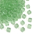 Faceted light green cubic glass crystal beads for DIY jewelry making and bracelets - Light Green