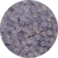 4mm frosted lavender glass seed beads with gold foil inlay for DIY jewelry making - Light Purple