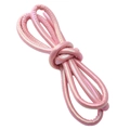 Cordon tressé 6mm en cuir PU rose nacré pour bijoux DIY et accessoires de sac - Cordon en Cuir Bicolore / 6mm x 1m / Série Rose