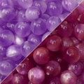 10-12mm Harzperlen in Violett und Weinrot mit Glitzer für DIY-Schmuckherstellung - Dunkellila