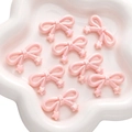 Pink AB acrylic bowknot beads with star detail for DIY necklace and bracelet crafting - Star Bowknot / 5 Pcs/Pack (34x20mm) / Pink