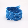 5mm blue polyester braided rope with white dotted pattern for DIY craft making - 5mm 5m/Pack / Bicolor Azure
