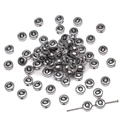Silver acrylic alphabet bead with letter Q for DIY bracelet and jewelry making - Q Silver with Black Letter