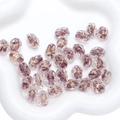 Irregular transparent purple glass beads with gold foil inlay for DIY jewelry - 10x14mm (1 Piece/Pack) / Grape Purple