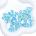 Irregular light blue glass beads with gold foil for DIY jewelry making - 10x14mm (1 Piece/Pack) / Lake Blue