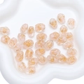 Pink irregular glass beads with gold foil inclusions for DIY jewelry making - 10x14mm (1 Piece/Pack) / Pink
