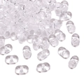Transparente Erdnuss-Acrylperlen für DIY-Schmuck und Bekleidungszubehör Basteln - 100 Stück/Packung (5g) / Klarweiß