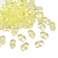 Lichtgelbe, lichtdurchlässige Acrylperlen in Erdnussform für DIY Schmuckherstellung - 100 Stück/Packung (5g) / Gelb