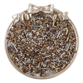 Mix di perline di vetro metallico e tubicini per creazione di gioielli fai da te - Serie Bronzo