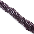 Deep purple 3mm bicone crystal glass beads for DIY jewelry making and bracelets - 4mm 1 Strand/Pack (Approx. 80-85 Beads) / Deep Violet