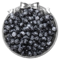 8mm black and white marble pattern glass beads on silver tray for DIY jewelry making - 8mm (30 Pcs/Pack) / Black