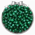 8mm green marble patterned glass beads for DIY necklaces and handmade bracelets - 8mm (30 Pcs/Pack) / Dark Green