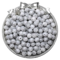 8mm white howlite loose beads with grey marble texture for DIY jewelry making - 8mm (30 Pcs/Pack) / Gray