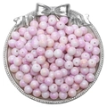 8mm purple marble texture glass beads for DIY necklaces and handmade jewelry - 8mm (30 Pcs/Pack) / Light Purple