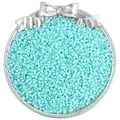 Tiffany μπλε γυάλινες χάντρες 1,6-2,5mm για χειροποίητα κοσμήματα DIY και κατασκευές - Ουρανί